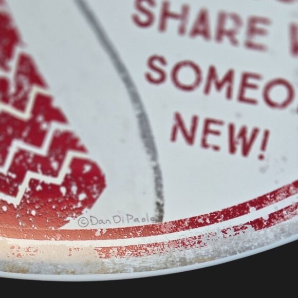 Snowman Christmas giving Plate Holiday party platter Primitives by Kathy cookies - Picture 6 of 8